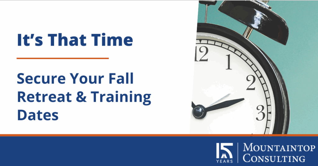 Time to book 2025 fall retreats