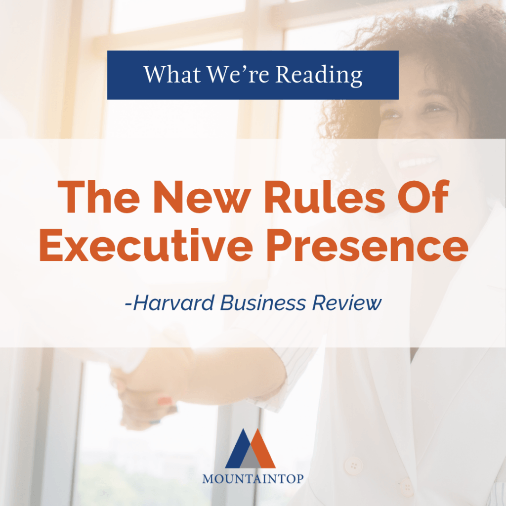 The new rules of executive presence